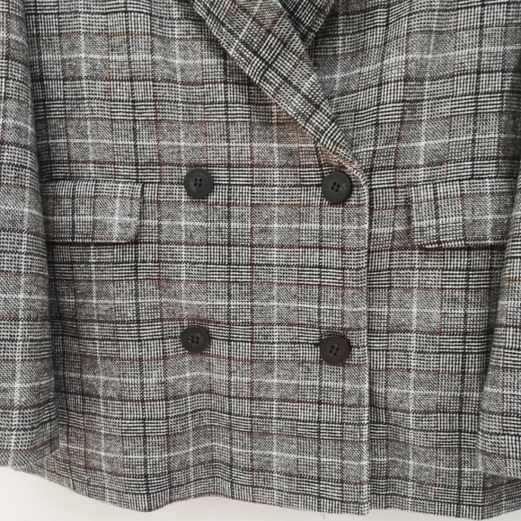 Native Youth checked plaid Blazer Suit - Picture 3 of 4